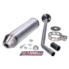 Silencieux d'échappement Giannelli Derbi DRD Pro 50 SM 2005 à 2011 Alu