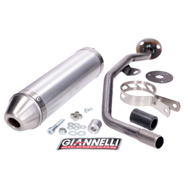 Silencieux d'échappement Giannelli Peugeot XPS TL 50cc 2006 à 2007 Alu