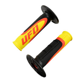 REVÊTEMENT / POIGNÉE UFO AXIOM NOIR / JAUNE TRIPLE DENSITÉ