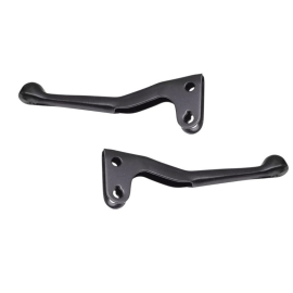 Paire de leviers de frein cyclo en acier Noir
