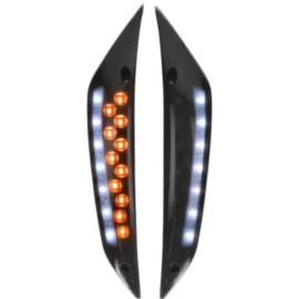 Clignotant avant dirigé avec feux DMP Piaggio Zip 2000 SP fumé