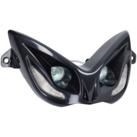 Phare avant noir halogène avec indicateurs LED DMP Yamaha Aerox 2T MBK Nitro