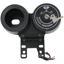 Support compteur universel 60mm avec contacteur à clé