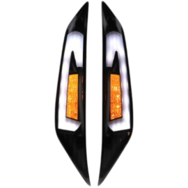 Clignotant avant dirigé adaptable matrice Piaggio zip2000 Evo 5 fumé