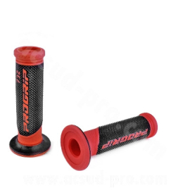 Revêtement poignée ProGrip 732 rouge / noir Closed End 125 mm (paire)