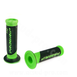 Revêtement poignée ProGrip 732 vert fluo noir Closed End 125 mm (paire)