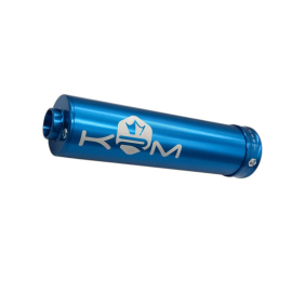 Silenciador de escape KRM 70 90cc de aluminio - Full Azul