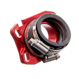 Pipe d'admission orientable PWK 30 - 34mm AM6 et DERBI - Rouge