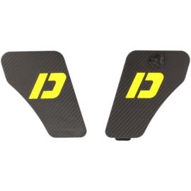 cache latéral Doppler Peugeot 103 MVL SP Noir Effet Carbone jaune