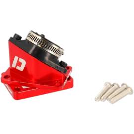 Pipe d'admission rouge Doppler PWK 24mm AM6 et Derbi Euro 2 3 4