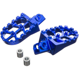 Repose pied CNC Carenzi Rieju MRT bleu