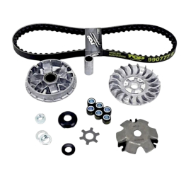 Pack variateur scooter MBK Booster Nitro - TOP PERFORMANCES - courroie galets taquets joue fixe variateur