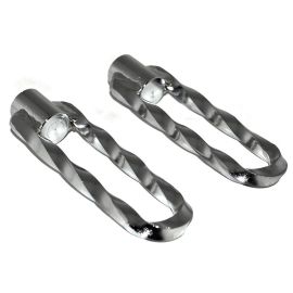 Repose Pieds Pilote Cyclo - TORSADE U - CHROME