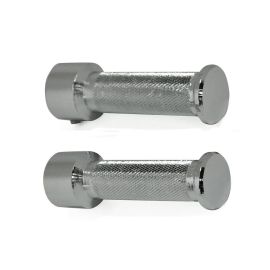 Repose Pieds Pilote Cyclo - ACIER DROIT - CHROME