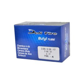 Chambre à Air 17 pouces 2x17 / 2 1/4x17 - Valve Droite TR4 DELI