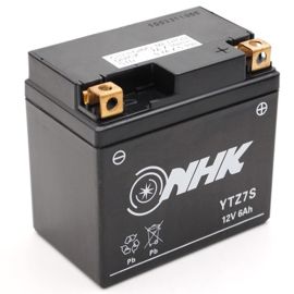 Batterie 12V 6 Ah NTZ7S / YTZ7S - NHK FA Prêt à l'emploi / Sans entretien +D