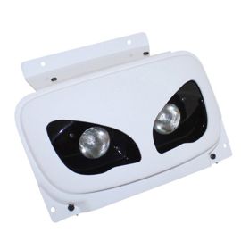 Double Optique MBK Booster YAMAHA Bw's à partir de 2004 - BCD RX Blanc Homologué