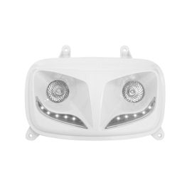 Double Optique MBK Booster YAMAHA Bw's à partir de 2004 - Eyelight Blanc à Leds