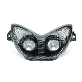 Double Optique + Clignotants MBK Nitro YAMAHA Aerox avant 2013 - Look Carbone