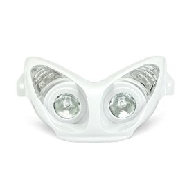 Double Optique + Clignotants MBK Nitro YAMAHA Aerox avant 2013 - Blanc