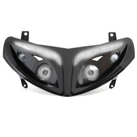 Double Optique Peugeot Speedfight 2 - RR8 Noir Leds Blanches