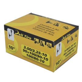 Chambre à air 10 pouces 3.00x10 à 3.25x10 - DELI Valve Coudée Schrader