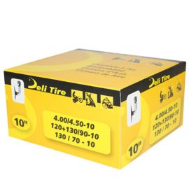 Chambre à air 10 pouces 4.00x10 à 4.50x10 - DELI Valve Coudée Schrader