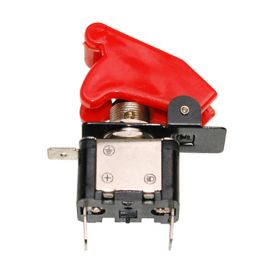 Interrupteur sécurité à Loquet - Rouge + Led Rouge