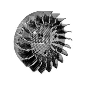 Turbine de Refroidissement MBK Booster Yamaha Bw's - 120mm Look CARBONE