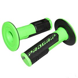 Poignées de Guidon - Progrip 801 Off Road Noir / Vert Fluo