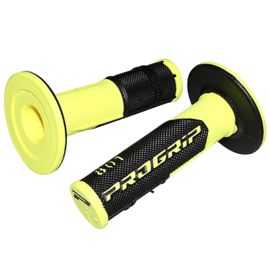 Poignées de Guidon - Progrip 801 Off Road Noir / Jaune Fluo