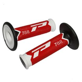 Poignées de Guidon - Progrip 788 Off Road Blanc / Noir / Rouge
