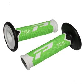 Poignées de Guidon - Progrip 788 Off Road Blanc / Vert Fluo / Noir