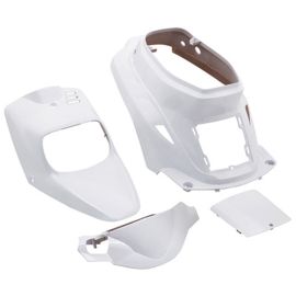 Kit Carénages / Carrosserie MBK Booster Yamaha Bw's avant 2004 - Blanc Brillant 4 pièces