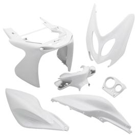 Kit Carénages / Carrosserie MBK Nitro YAMAHA Aerox avant 2013 - Blanc 6 pièces
