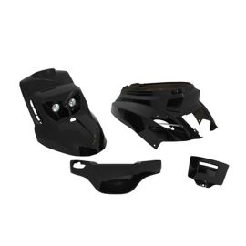 Kit Carénages / Carrosserie MBK Booster Yamaha Bw's à partir de 2004 - Design Edition Noir brillant 4 pièces