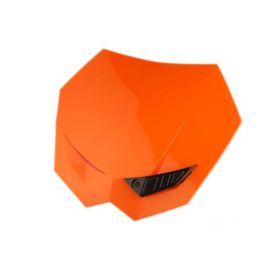 Tête de Fourche / Plaque Frontale Numéro - Type KTM Orange