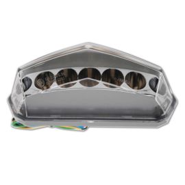 Feu Arrière + Clignotants DERBI Senda - REPLAY Transparent à Leds