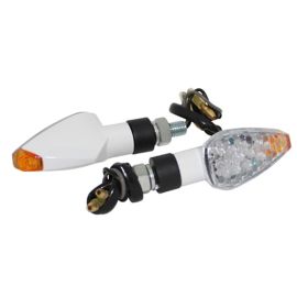 Clignotants Mini Pyramide leds Transparent Orange - REPLAY Blanc