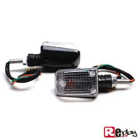 Clignotants Mini Rectangle Transparent - REPLAY Noir