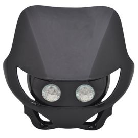 Tête de Fourche / Plaque phare - Enduro 2x20w Noir