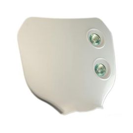 Tête de Fourche / plaque phare / Porte numéro - Enduro Bi Halogène 2x20w 2x20w Blanc