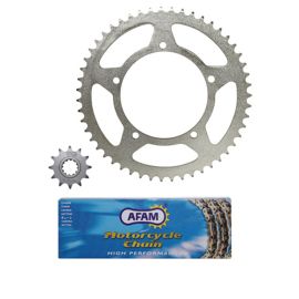 Kit chaîne Aprilia RX 1999 à 2001 - 12 x 51 420 / 105mm 5T AFAM 