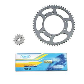 Kit chaîne Derbi Senda de 2000 à 2001- 13 x 53 420 / 105mm KMC