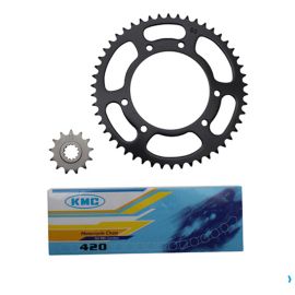 Kit chaîne MBK X-Limit Yamaha DTR à partir de 2003 - 13 x 50 420 / 105mm KMC 