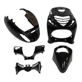 Kit Carénages / Carrosserie Piaggio Zip SP - Noir Brillant 5 pièces