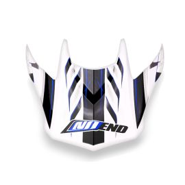 Visière Casque Cross - NoEnd Defcon 5 Blanc/Bleu