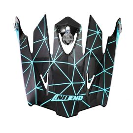 Visière Casque Cross - NoEnd SC15 Origami Light Blue