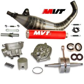 Pack Moteur & Pot 80cc DERBI E2 - Kit & vilebrequin MALOSSI MHR + pot MVT