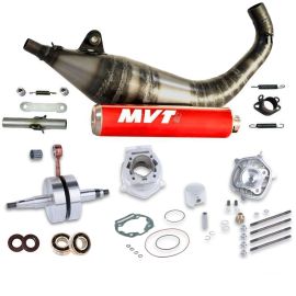 Pack Moteur & Pot 80cc DERBI E3 E4 - Kit & vilebrequin MALOSSI MHR + pot MVT